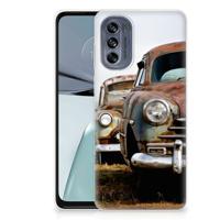 Motorola Moto G62 5G | Siliconen hoesje | met foto Vintage Auto