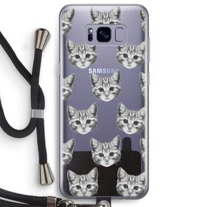 Kitten: Samsung Galaxy S8 Plus Transparant Hoesje met koord