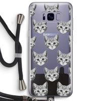 Kitten: Samsung Galaxy S8 Plus Transparant Hoesje met koord