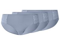 esmara Set van 3 dames hipsters (Blauw, S (36/38))