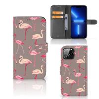 iPhone 13 Pro Max | Telefoonhoesje | Met pasjeshouder | Flamingo iPhone 13 Pro Max | Telefoonhoesje | Met pasjeshouder | Flamingo