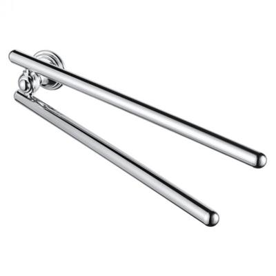 Dubbele handdoekhouder Haceka Allure | Wandmontage | 46 cm | RVS | Rond | Chroom