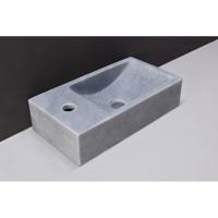 Fontein Forzalaqua Venetia Cloudy Marmer Gezoet Zonder Kraangat Links 40x22x10 cm Forzalaqua