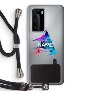 Abstract Spectrum: Huawei P40 Pro Transparant Hoesje met koord