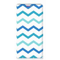 Motorola Moto G60s | Hoesje met Magneet | Zigzag Blauw