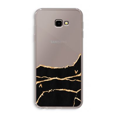 Gouden marmer: Samsung Galaxy J4 Plus Transparant Hoesje
