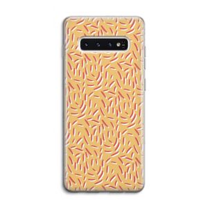 Camouflage: Samsung Galaxy S10 4G Transparant Hoesje