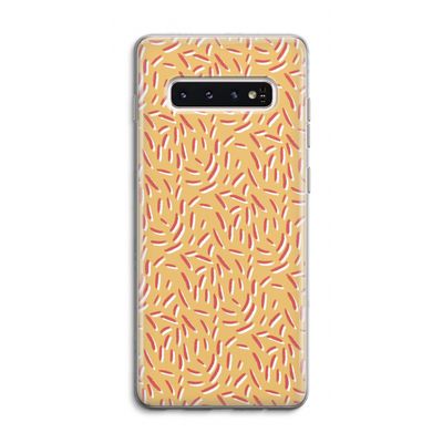 Camouflage: Samsung Galaxy S10 4G Transparant Hoesje