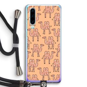 Kameel: Huawei P30 Transparant Hoesje met koord