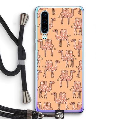 Kameel: Huawei P30 Transparant Hoesje met koord