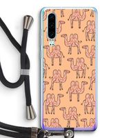 Kameel: Huawei P30 Transparant Hoesje met koord