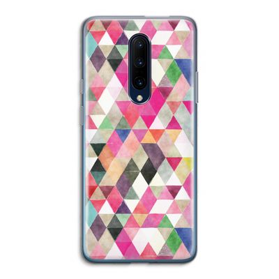 Gekleurde driehoekjes: OnePlus 7 Pro Transparant Hoesje