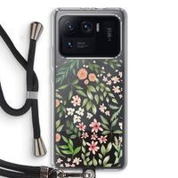 Botanical sweet flower heaven: Xiaomi Mi 11 Ultra Transparant Hoesje met koord