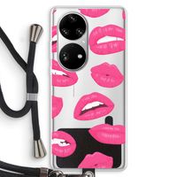 Bite my lip: Huawei P50 Pro Transparant Hoesje met koord