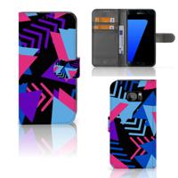 Samsung Galaxy S7 Edge | Book Case | Funky Triangle