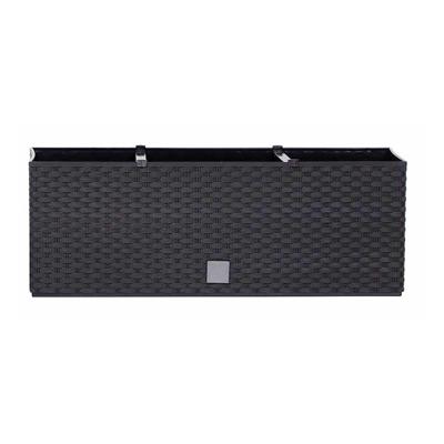 Prosperplast Bloembak met water irrigatiesysteem - antraciet - 60x25x24 cm - plantenbak