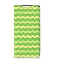 Samsung Galaxy S22 | Hoesje met Magneet | Waves Green