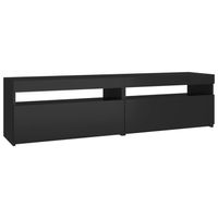 The Living Store TV-meubel - Moderne stijl - Mediakasten - 75x35x40 cm - LED-verlichting