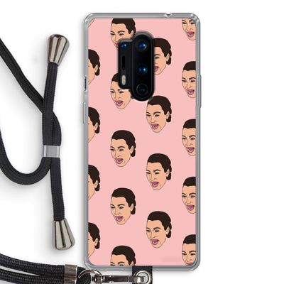 Ugly Cry Call: OnePlus 8 Pro Transparant Hoesje met koord
