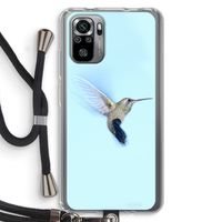 Kolibri: Xiaomi Redmi Note 10S Transparant Hoesje met koord Kolibri: Xiaomi Redmi Note 10S Transparant Hoesje met koord