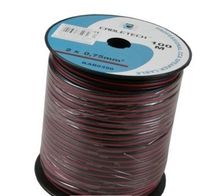 Speakersnoer zwart rood Speakersnoer zwart rood