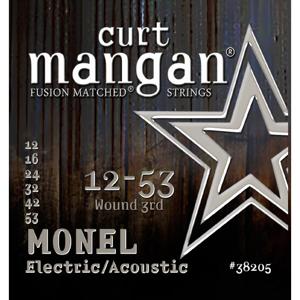Curt Mangan Monel Hex Core 12-53 snarenset voor staalsnarige akoestische gitaar