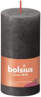 Bolsius rustiek stompkaars 100/50 grijs