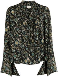 Zadig&Voltaire blouse en soie Taika Bali à fleurs - Noir