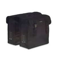 Basil mara xl dubbele fietstas - 35l - waterafstotend - reflecterend - zwart