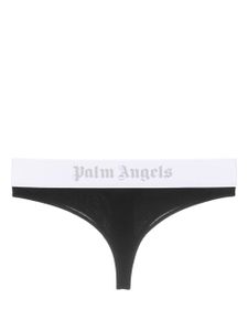 Palm Angels string à bande logo - Noir