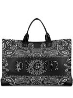 Philipp Plein sac cabas en coton à logo imprimé - Noir