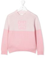 Givenchy Kids pull à logo en jacquard - Rose - thumbnail