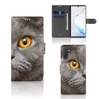 Telefoonhoesje | Met pasjeshouder | Samsung Galaxy Note 10 Britse Korthaar Telefoonhoesje | Met pasjeshouder | Samsung Galaxy Note 10 Britse Korthaar