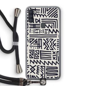 Marrakech print: Samsung Galaxy A11 Transparant Hoesje met koord