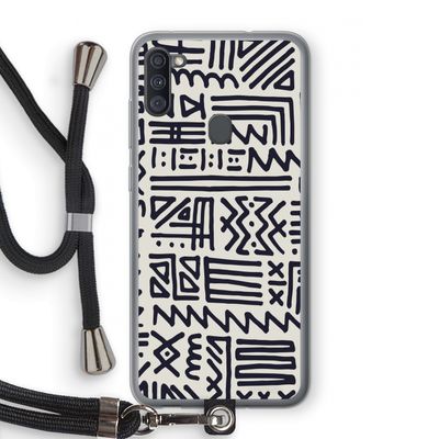Marrakech print: Samsung Galaxy A11 Transparant Hoesje met koord