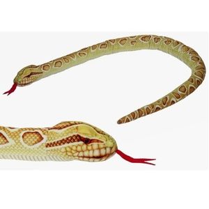 Gevlekte python slangen knuffels 150 cm knuffeldieren   -