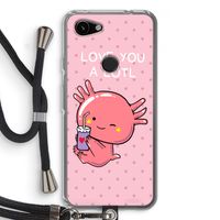 Love You A Lotl: Pixel 3a Transparant Hoesje met koord