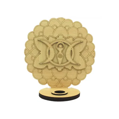 Houder voor Kristallen Bol - Godin - (19 cm)