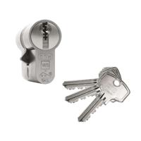 DOM dubbele profielcilinder - 333 Plura SKG2 - met T-koppeling - 30 x 30 mm