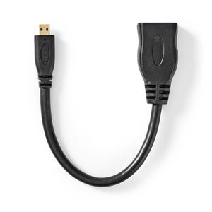 Nedis High Speed ??HDMI-Kabel met Ethernet | 0.2 m | 1 stuks - CVGP34790BK02 CVGP34790BK02