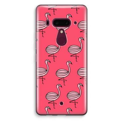Flamingo: HTC U12+ Transparant Hoesje
