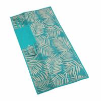 Tapijt Versa Turkoois 90 x 1 x 180 cm Katoen Polypropyleen
