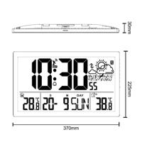 GreenBlue extra grote LCD wandklok, temperatuur, datum, GB218