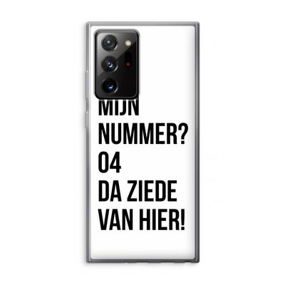 Da ziede van hier: Samsung Galaxy Note 20 Ultra / Note 20 Ultra 5G Transparant Hoesje