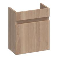 Brauer Joy Fonteinkast - 40 cm - met 1 Deur Greeploos Rechtsdraaiend - Lamellen Eiken Naturel