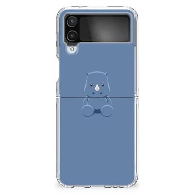 Samsung Galaxy Z Flip 4 Telefoonhoesje met Naam Baby Rhino