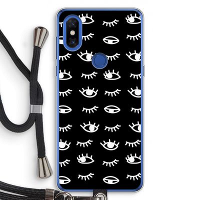 Eye pattern #3: Xiaomi Mi Mix 3 Transparant Hoesje met koord
