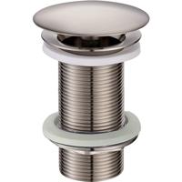 Wiesbaden Caral Verlengde Open Afvoerplug 5/4" Geborsteld Staal