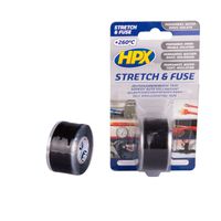 HPX Stretch & Fuse zelfvulkaniserende tape | Zwart | 25mm x 3m - SZ2503 - SZ2503