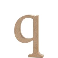 Creativ Company Letter, q, h: 12,2 cm, dikte 2 cm, 1 stuk